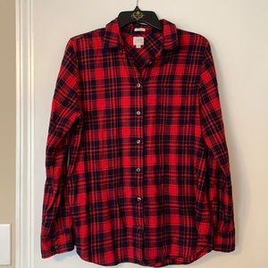 J Crew Flannel Plaid Shirt